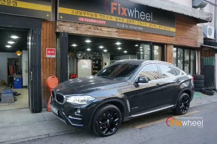 [휠도색]BMW X6(F16) 유광블랙으로 휠도색 / 하남시 풍산동