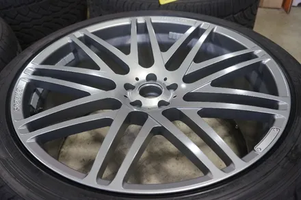 [모노블럭 F] G바겐과 잘어울리는 브라부스 플래티넘 에디션 Monoblock F 23인치 휠수리 및 휠복원 그리고 오리지널 색상으로 휠도색 ! / 하남시 풍산동