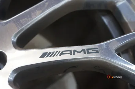 R232 벤츠 SL63AMG 로고 살려서 휠복원 / 하남시 풍산동