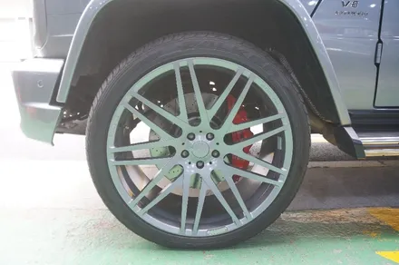 [모노블럭 F] G바겐과 잘어울리는 브라부스 플래티넘 에디션 Monoblock F 23인치 휠수리 및 휠복원 그리고 오리지널 색상으로 휠도색 ! / 하남시 풍산동