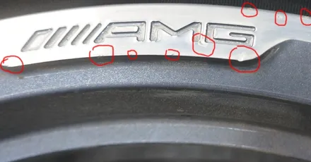 [벤츠E63 AMG W212] 다이아몬드컷팅 휠복원 ^^ / 하남시 풍산동