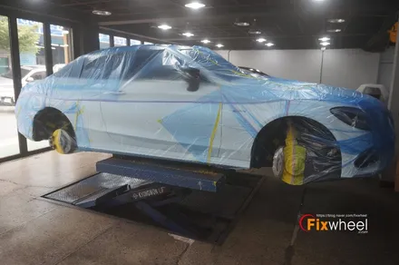 [벤츠 C43 AMG] 휠도색 & 캘리퍼도색 PART 2 / 하남시 풍산동