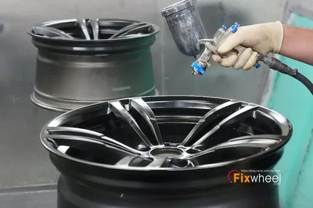 [휠도색] BMW 320i & 검정유광 / 하남시 풍산동