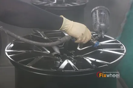[BMW X6] 검정유광 색상의 휠도색! / 하남시 풍산동
