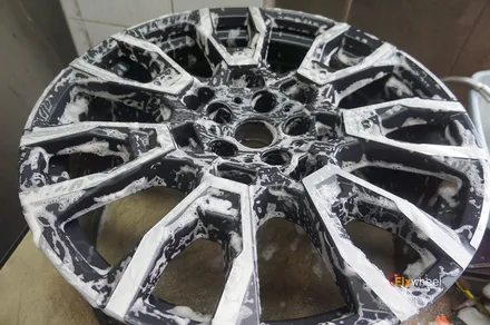 [휠도색] BMW X6 블랙유광 휠도색 / 하남시 풍산동