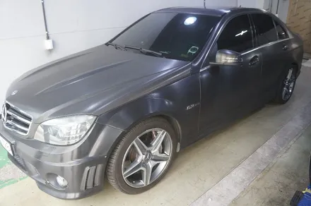 C63  AMG (W204) 전기형 18인치 야매도색 박리하고 다이아몬드 컷팅 ^^ / 하남시 풍산동