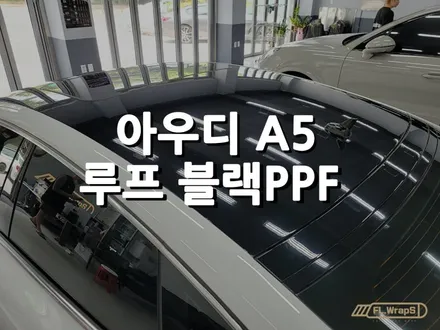 아우디 A5 루프 블랙 PPF 시공 - 하남PPF / 미사랩핑 / 위례PPF / 플랩스(FL.WrapS) / 하남 천현동