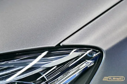 벤츠 S350d 사틴그레이 전체랩핑/ 블락포디 비바 바이올렛 열차단썬팅 - 플랩스(FL.WrapS) / 하남,미사 전체랩핑/열차단썬팅, 강동/송파 랩핑 / 하남 천현동