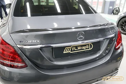 벤츠 C63s AMG 크롬죽이기 랩핑 - 플랩스(FL.WrapS) / 하남,미사랩핑, 크롬지우기랩핑 / 하남 천현동
