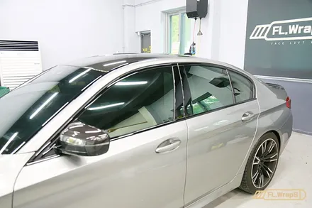 BMW M5(f90) 블락포디 블랙크롬 썬팅 / 부분 PPF 재시공 - 플랩스(FL.WrapS)/ 하남썬팅, 미사썬팅, 강동구PPF / 하남 천현동
