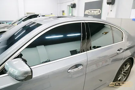 BMW 5시리즈(g30) m5 스타일 그릴 교체 / 블락포디 스카이블루 썬팅 - 플랩스(FL.WrapS)/ 하남썬팅, 미사열차단썬팅 / 하남 천현동