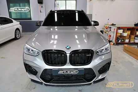 BMW X3M 윈드실드 재시공 / 루프스포일러 랩핑 - 플랩스(FL.WrapS)/하남미사 랩핑, 전면유리 보호필름 시공 / 하남 천현동