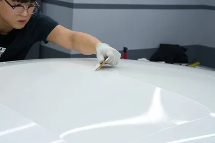 벤츠 gt43 amg 에이버리 화이트 펄 전체랩핑 + 크롬죽이기(랩핑) - 황실장 / 하남랩핑, 미사랩핑, 송파랩핑 / 하남 천현동