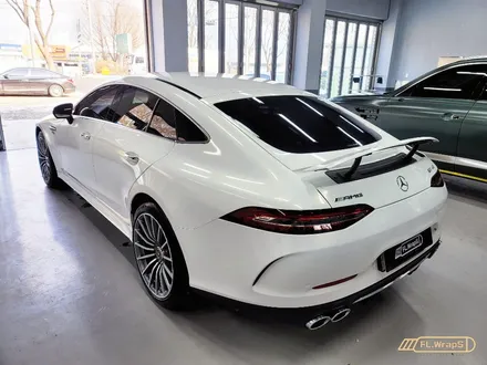 하남 플랩스 :: 벤츠 AMG GT43 4도어 전체랩핑 화이트 골드 스파클 - 서울 강동구, 송파구, 하남 미사 자동차 랩핑, 루프스킨, PPF, 썬팅 시공 전문점 / 하남 천현동