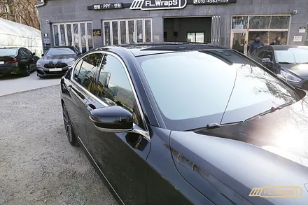 BMW 740d 블락포디 블랙크롬 열차단썬팅 시공 - 플랩스(FL.WrapS) / 하남,미사,위례,송파,강동구 열차단썬팅 / 하남 천현동