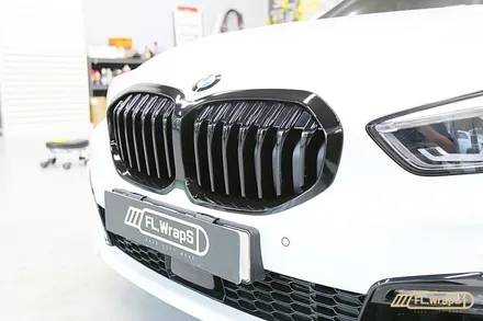 BMW 120i 프론트그릴 랩핑 - 플랩스(FL.WrapS) / 하남, 미사, 성남, 경기광주 랩핑, 부분랩핑, 포인트랩핑 / 하남 천현동