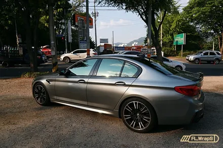 BMW M5(f90) 블락포디 블랙크롬 썬팅 / 부분 PPF 재시공 - 플랩스(FL.WrapS)/ 하남썬팅, 미사썬팅, 강동구PPF / 하남 천현동