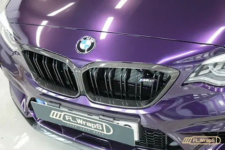 BMW M2 컴패티션 베네치아 퍼플 전체랩핑, 전체PPF 시공 - 플랩스(FL.WrapS), 하남랩핑, 미사ppf, 하남ppf, 강동구ppf / 하남 천현동
