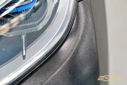 BMW 7시리즈 앞범퍼 랩핑 재시공 / 블랙브러쉬 - 플랩스(FL.WrapS)/ 하남랩핑, 미사랩핑, 서울 강동구 랩핑 / 하남 천현동