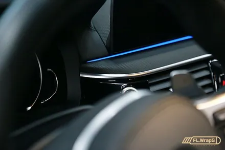 BMW 5시리즈(g30) 매트릭스 블랙 실내 랩핑(MX12) - 플랩스(FL.WrapS)/ 하남랩핑, 미사랩핑, 하남 실내랩핑, 강동구랩핑 / 하남 천현동