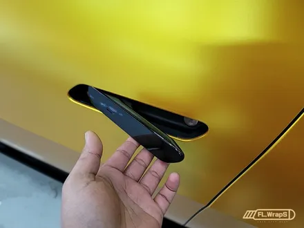 기아 EV6 GT Line 에이버리 에너제틱 옐로루 전체랩핑 & 블락포디 샴페인골드 열차단썬팅 - 플랩스(FL.WrapS) / 하남 썬팅 / 하남랩핑 / 하남 천현동