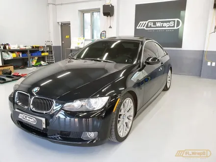 BMW 328i 3시리즈 쿠페 블랙 메탈릭 실내 랩핑 - 강동구, 송파구, 미사 자동차 랩핑, 루프스킨, PPF 시공 전문 / 양평, 남양주, 성남 랩핑 추천 :: 하남 플랩스 / 하남 천현동