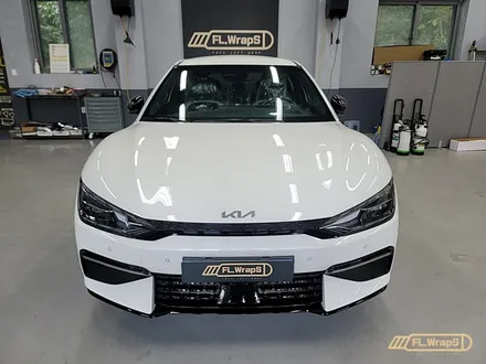 기아 EV6 GT Line 에이버리 에너제틱 옐로루 전체랩핑 & 블락포디 샴페인골드 열차단썬팅 - 플랩스(FL.WrapS) / 하남 썬팅 / 하남랩핑 / 하남 천현동