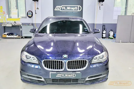 BMW 520d(f10) 매트 메탈릭 전체랩핑 / 블락포디 비바 바이올렛 열차단썬팅 - 플랩스(FL.WrapS) / 하남, 미사 전체랩핑/ 열차단썬팅 / 하남 천현동