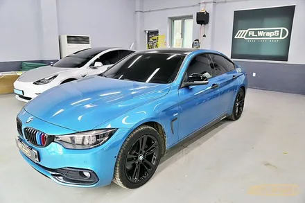 BMW 420d 그란쿠페 블랙카본 루프스킨 - 플랩스(FL.WrapS) / 하남,미사랩핑, 강동, 송파 랩핑/루프스킨 추천 / 하남 천현동