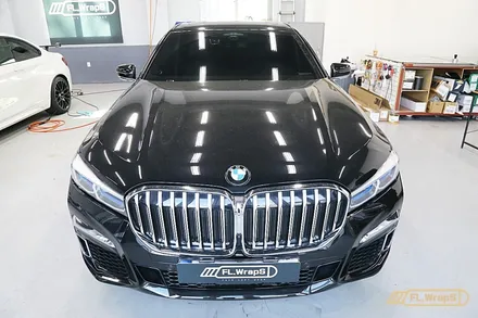 BMW 740d 블락포디 블랙크롬 열차단썬팅 시공 - 플랩스(FL.WrapS) / 하남,미사,위례,송파,강동구 열차단썬팅 / 하남 천현동