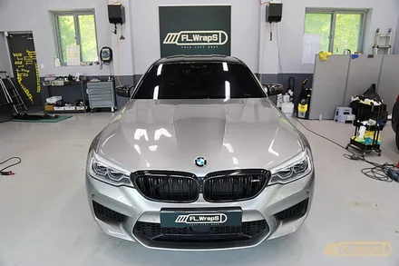 BMW M5(f90) 블락포디 블랙크롬 썬팅 / 부분 PPF 재시공 - 플랩스(FL.WrapS)/ 하남썬팅, 미사썬팅, 강동구PPF / 하남 천현동