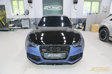 아우디 RS5 본넷 포지드카본 랩핑 - 플랩스(FL.Wraps)/ 부분랩핑, 미사랩핑, 하남랩핑, 포인트랩핑, 카본랩핑 / 하남 천현동