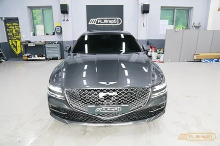 제네시스 G80 투톤 전체랩핑 - 플랩스(FL.WrapS)/ 하남랩핑, 미사랩핑, 투톤랩핑, 구리왕숙 전체랩핑 / 하남 천현동