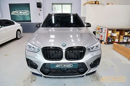 BMW X3M 윈드실드 재시공 / 루프스포일러 랩핑 - 플랩스(FL.WrapS)/하남미사 랩핑, 전면유리 보호필름 시공 / 하남 천현동