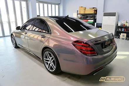 벤츠 S350d 그레이팬텀 전체랩핑 + 블랙PPF 루프스킨 - 플랩스(FL.WrapS)/ 하남랩핑, 미사랩핑, 송파 자동차 랩핑 전문 추천 / 하남 천현동