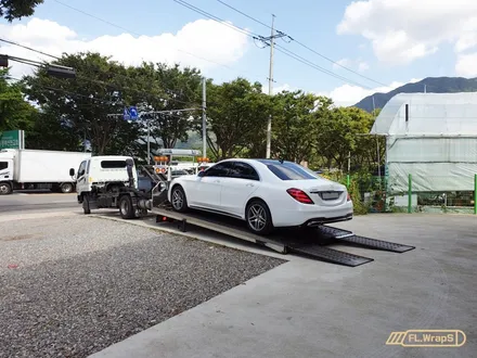 벤츠 S클래스 S350d 다이아몬드 화이트 전체랩핑 - 하남 랩핑 / 강동구, 송파구 자동차 PPF, 열차단 썬팅 시공점 추천 / 하남 플랩스 / 하남 천현동