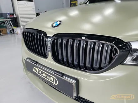 BMW 5시리즈(G30) 사틴카키 전체랩핑 - 하남/미사 자동차랩핑/ 강동/위례랩핑/ 플랩스(FL.WrapS) / 하남 천현동