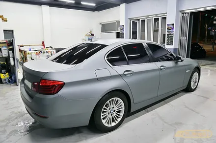 BMW 520d(f10) 매트 메탈릭 전체랩핑 / 블락포디 비바 바이올렛 열차단썬팅 - 플랩스(FL.WrapS) / 하남, 미사 전체랩핑/ 열차단썬팅 / 하남 천현동