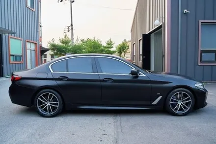 BMW 520i 사틴블랙 전체랩핑 - 하남랩핑, 미사랩핑, 송파, 남양주 자동차 랩핑 시공 전문 / 하남 천현동