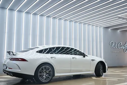 벤츠 gt43 amg 에이버리 화이트 펄 전체랩핑 + 크롬죽이기(랩핑) - 황실장 / 하남랩핑, 미사랩핑, 송파랩핑 / 하남 천현동