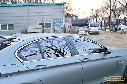 BMW 520d(f10) 매트 메탈릭 전체랩핑 / 블락포디 비바 바이올렛 열차단썬팅 - 플랩스(FL.WrapS) / 하남, 미사 전체랩핑/ 열차단썬팅 / 하남 천현동