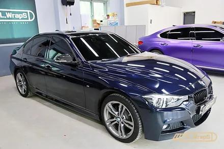 BMW 3시리즈 미드나잇 블루 전체랩핑 - 플랩스(FL.WrapS)/하남랩핑, 미사랩핑, 경기광주, 송파 자동차 랩핑 전문 / 하남 천현동