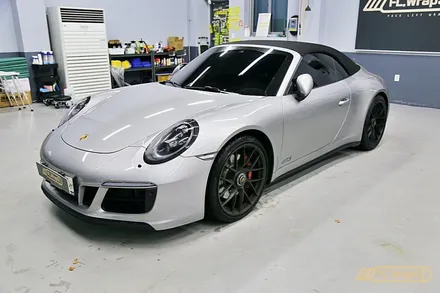 포르쉐 911 카레라 4 GTS 카브리올레 3M선플라워 전체랩핑 - 플랩스(FL.WrapS) / 하남랩핑, 미사랩핑, 위례,남양주 랩핑, 강동구랩핑 / 하남 천현동
