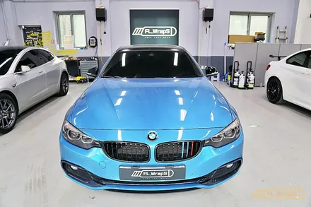 BMW 420d 그란쿠페 블랙카본 루프스킨 - 플랩스(FL.WrapS) / 하남,미사랩핑, 강동, 송파 랩핑/루프스킨 추천 / 하남 천현동