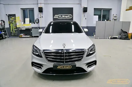 벤츠 S350d 사틴그레이 전체랩핑/ 블락포디 비바 바이올렛 열차단썬팅 - 플랩스(FL.WrapS) / 하남,미사 전체랩핑/열차단썬팅, 강동/송파 랩핑 / 하남 천현동