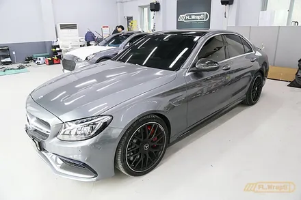 벤츠 C63s AMG 크롬죽이기 랩핑 - 플랩스(FL.WrapS) / 하남,미사랩핑, 크롬지우기랩핑 / 하남 천현동