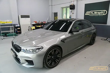BMW M5(f90) 블락포디 블랙크롬 썬팅 / 부분 PPF 재시공 - 플랩스(FL.WrapS)/ 하남썬팅, 미사썬팅, 강동구PPF / 하남 천현동
