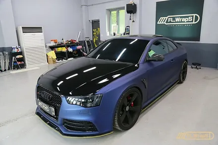 아우디 RS5 본넷 포지드카본 랩핑 - 플랩스(FL.Wraps)/ 부분랩핑, 미사랩핑, 하남랩핑, 포인트랩핑, 카본랩핑 / 하남 천현동