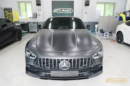 벤츠 GT 43 AMG 전체 무광 PPF 시공 - 플랩스(FL.WrapS)/ 하남ppf, 미사ppf, 위례ppf, 강동구ppf / 하남 천현동