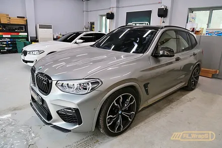 BMW X3M 윈드실드 재시공 / 루프스포일러 랩핑 - 플랩스(FL.WrapS)/하남미사 랩핑, 전면유리 보호필름 시공 / 하남 천현동